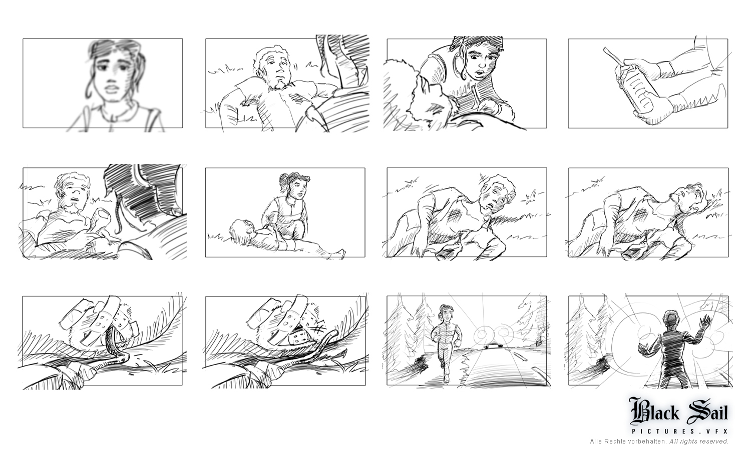 live action storyboard Productionboard Fernsehserie