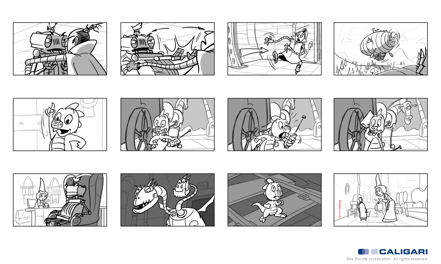 Animationboards Ritter Rost Serie