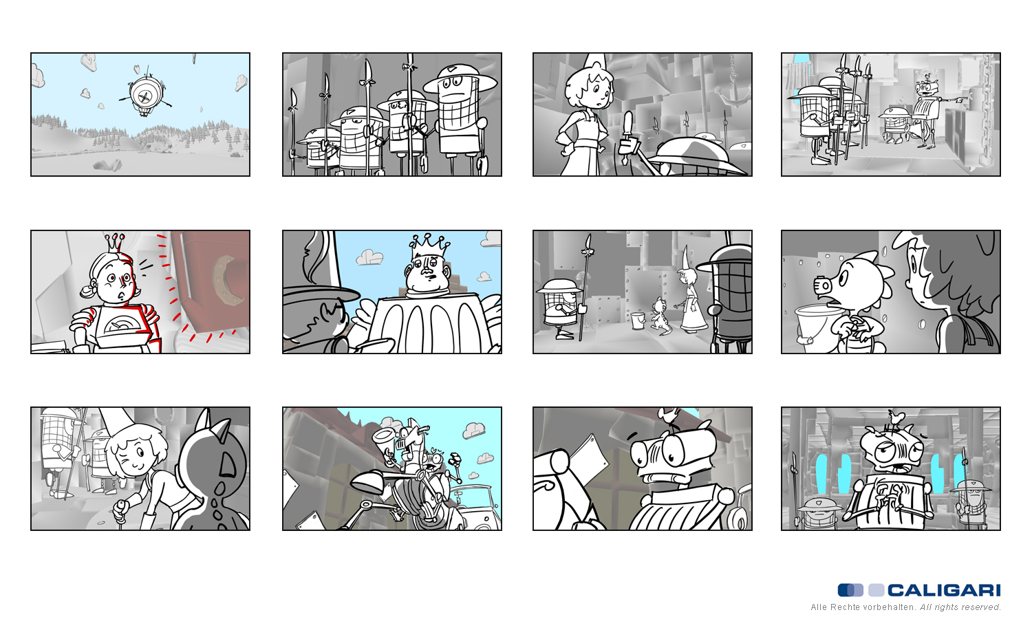 Animationboards Ritter Rost Serie