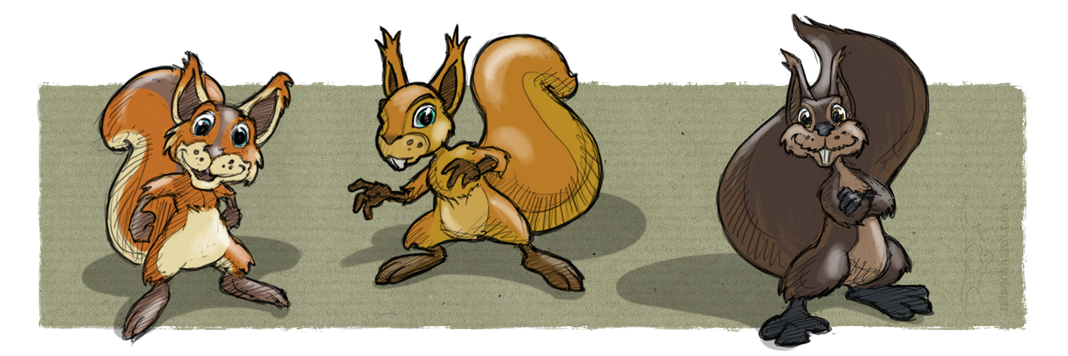 Character development squirrels