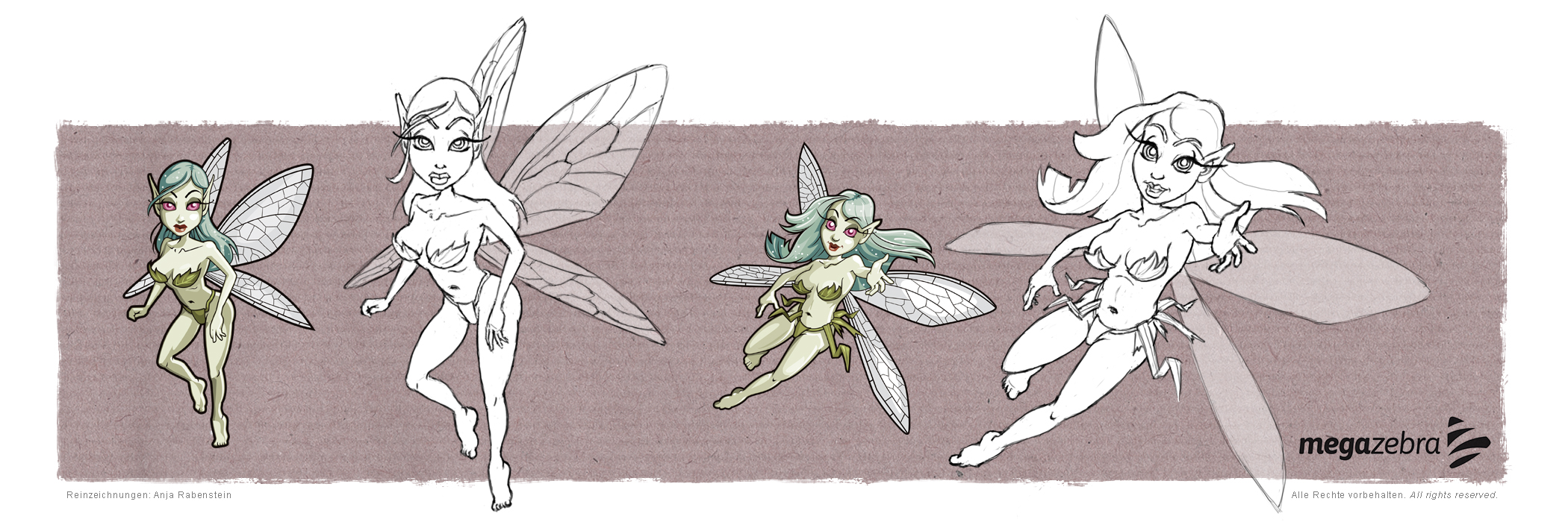 Character Development of Fairy Tale figures for a social browser game